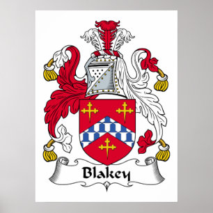 Blakey Family Crest Poster