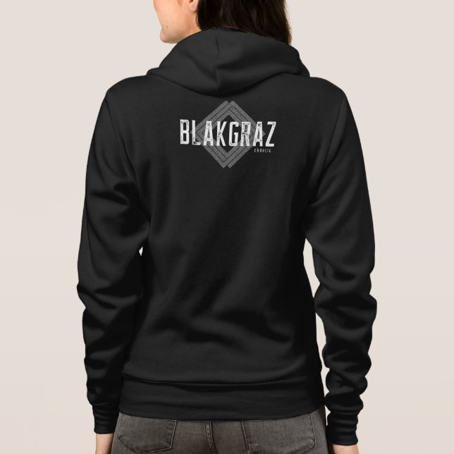 Blakgraz Chaotic Diamond T-Shirt Hoodie (Back)