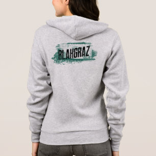 Blakgraz Green & White Painted Brush T-Shirt Hoodie