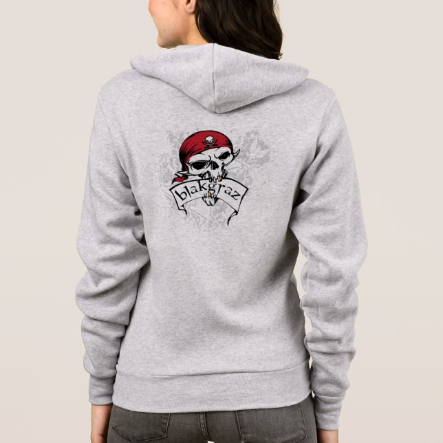 Blakgraz Pirate Skull Hoodie (Back)