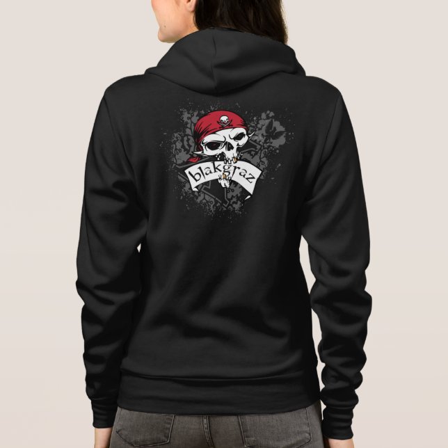 Blakgraz Pirate Skull Hoodie (Back)
