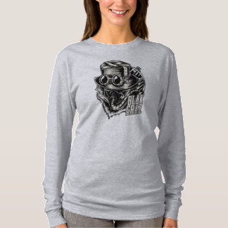 Blakgraz Steampunk Hat and Goggles T-Shirt