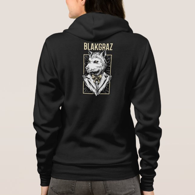 Blakgraz Werewolf Portrait T-Shirt Hoodie (Back)