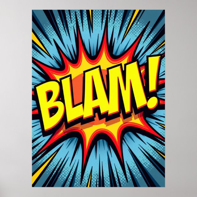 BLAM! Pop Art Comic Poster (Front)