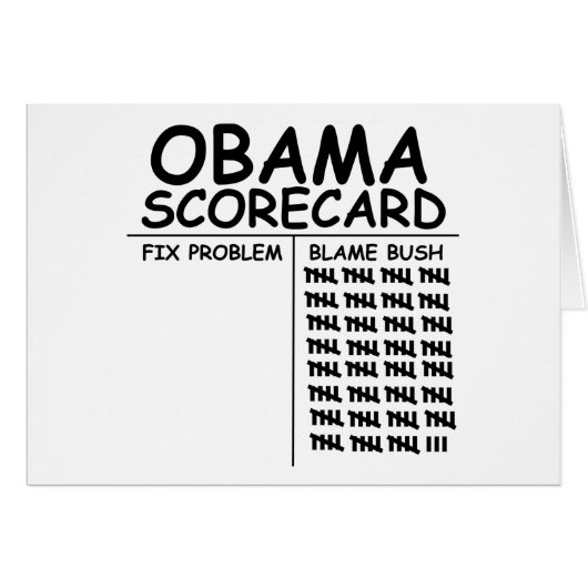 Blame Bush Cards (Front Horizontal)