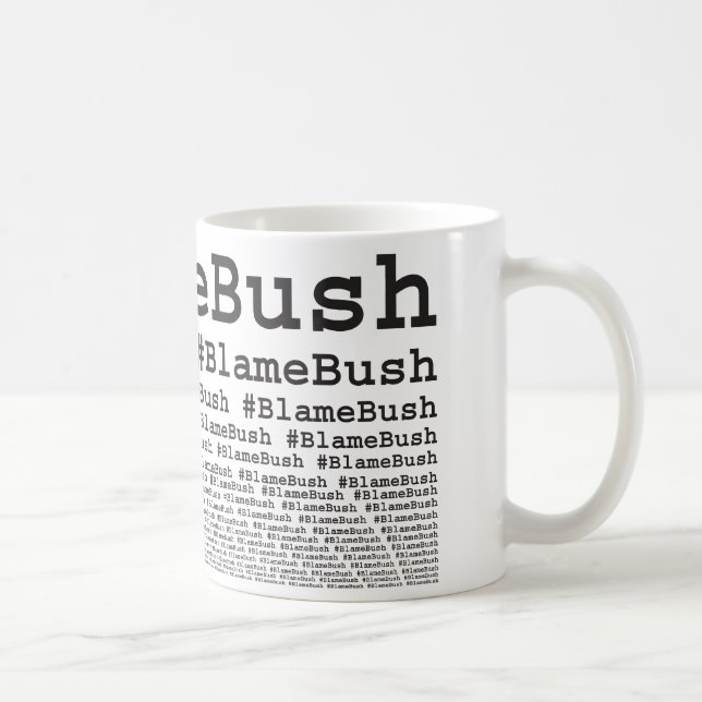 Blame Bush Coffee Mug (Right)
