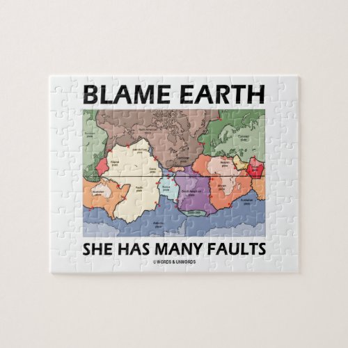 Blame Earth She Has Many Faults Plate Tectonics Jigsaw Puzzle