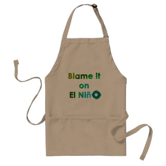 Blame El Nino Adult Apron