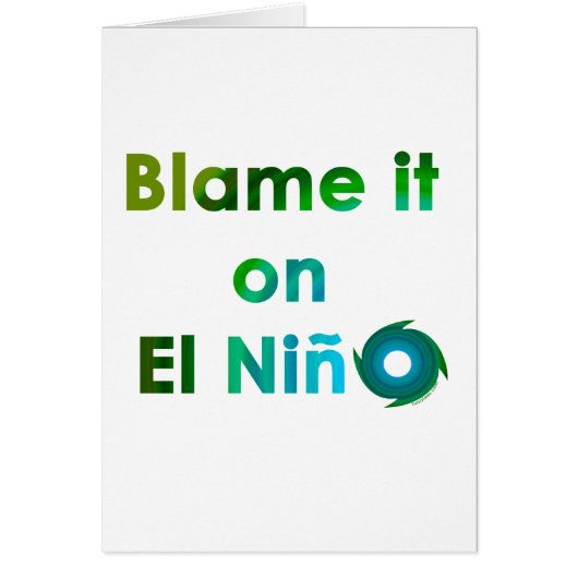 Blame El Nino Cards (Front)