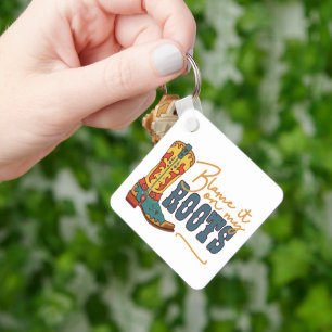 Blame It On My Roots Keychain