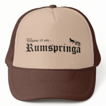 blame it on rumspringa trucker hat