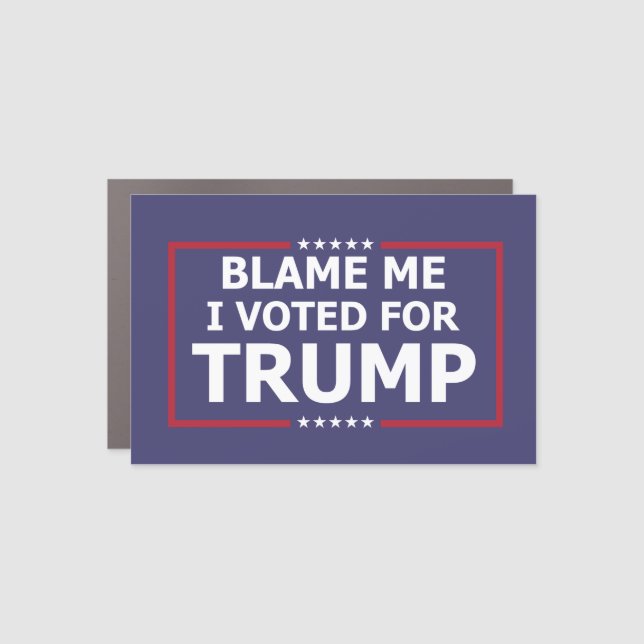 Blame Me Car Magnet (Front)