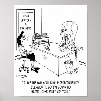 Blame Stuff On Junior Partner Poster