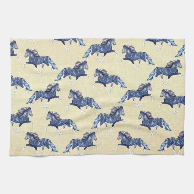 Blámóða 2 kitchen towel (Horizontal)