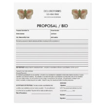 Blanc Water Butterfly Proposal Form