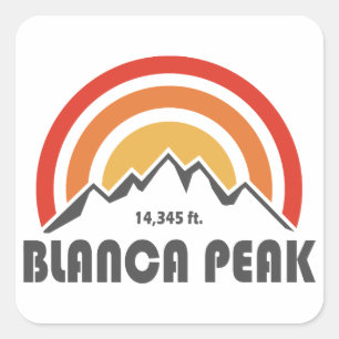 Blanca Peak Square Sticker