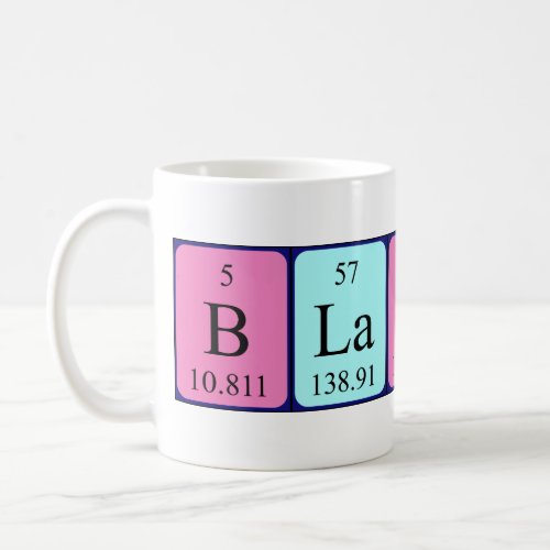 Blanch periodic table name mug