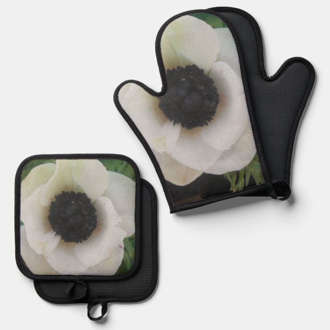 Blanchard Oven Mitt & Pot Holder Set (Front/Back)