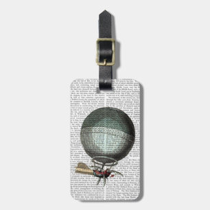 Blanchard Vintage Hot Air Balloon Luggage Tag