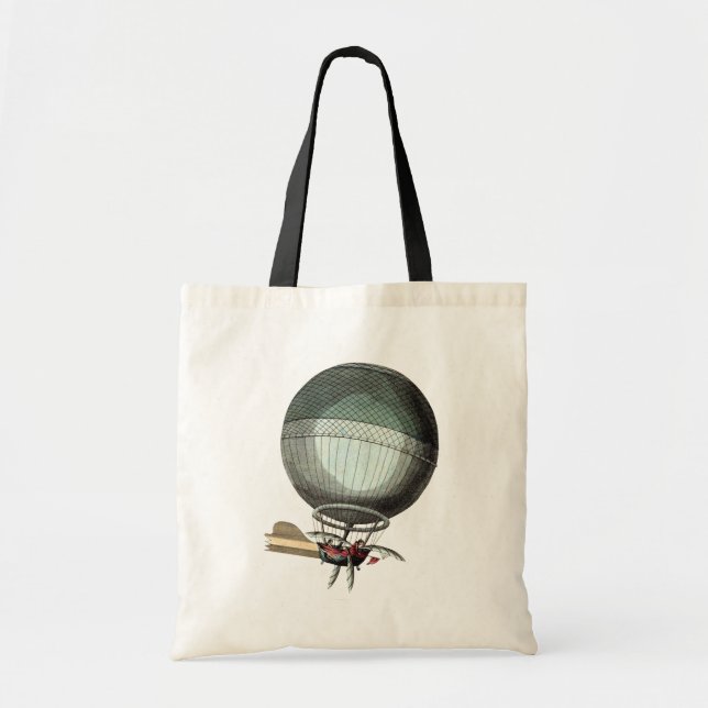 Blanchard Vintage Hot Air Balloon Tote Bag (Front)
