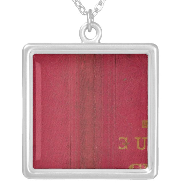Blanchard's guide map of Chicago 2 Silver Plated Necklace (Front)