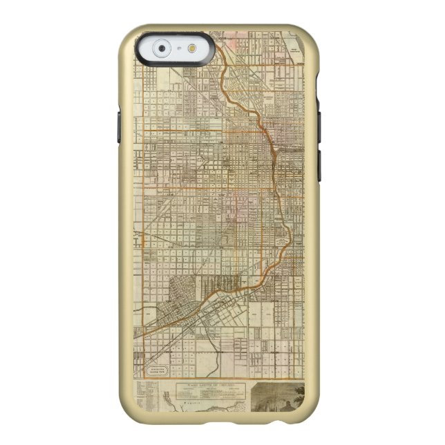 Blanchard's guide map of Chicago Incipio iPhone Case (Back)