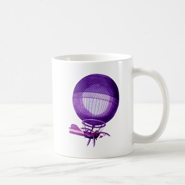 Blanchards Hydrogen (Purple) Hot Air Balloon Coffee Mug (Right)
