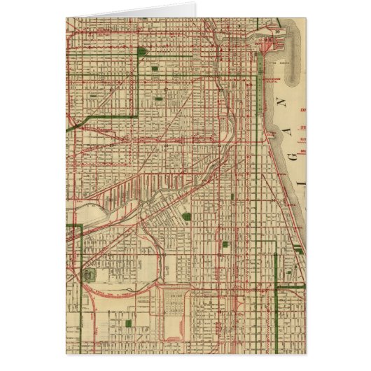 Blanchard's map of Chicago Cards (Front)