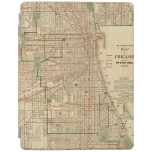 Blanchard's map of Chicago iPad Smart Cover
