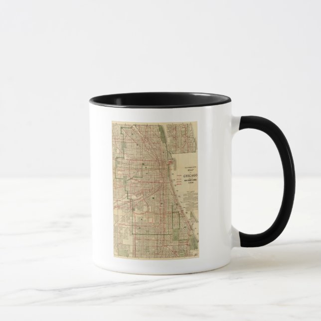 Blanchard's map of Chicago Mug (Right)