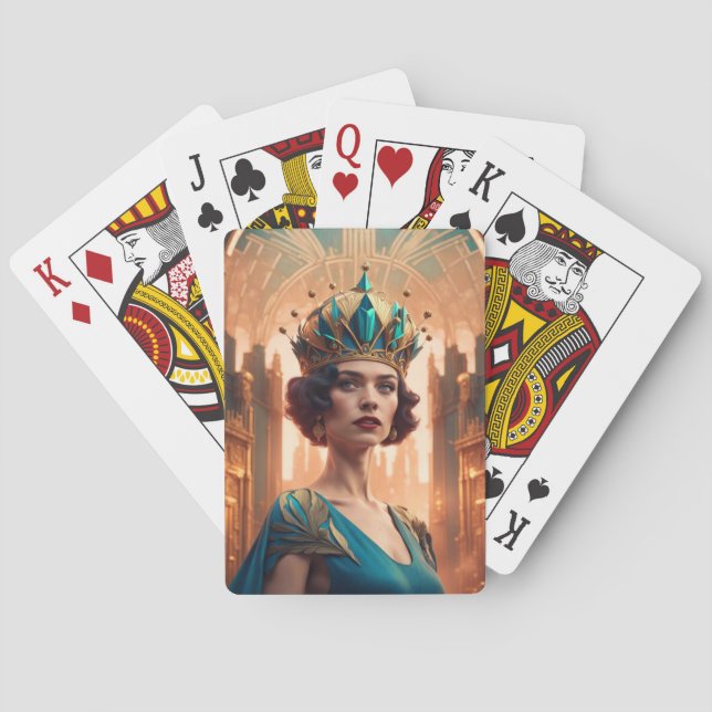 Blanche blue version poker cards (Back)