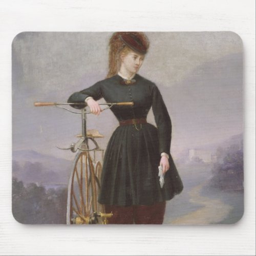 Blanche dAntigny  and her Velocipede Mouse Pad