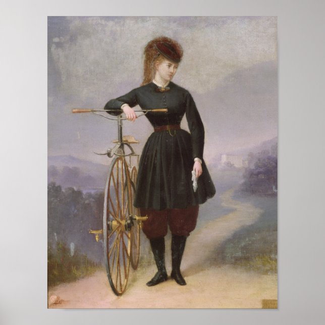 Blanche d'Antigny  and her Velocipede Poster (Front)