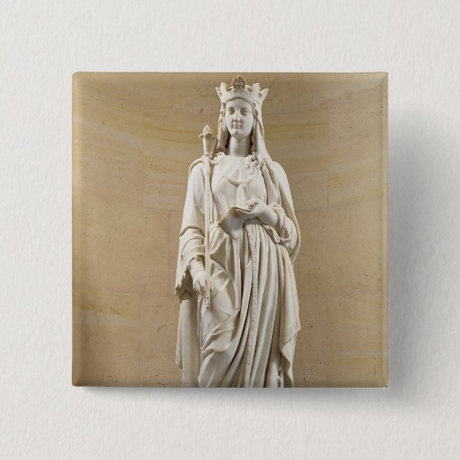 Blanche of Castile (1188-1252) Queen of France, 18 Button (Front)