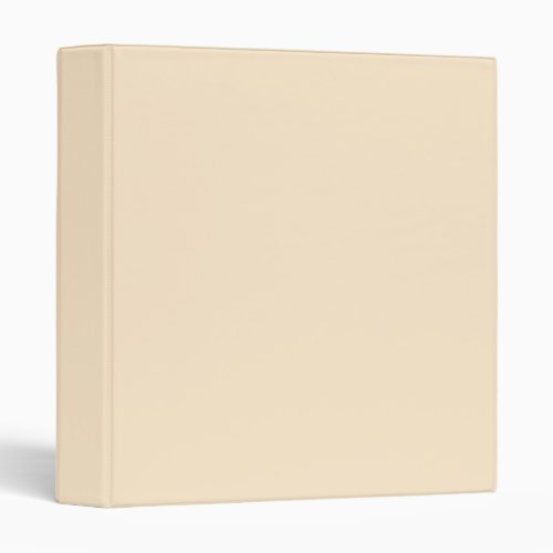 Blanched almond  solid color  3 ring binder