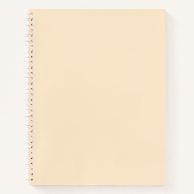 Blanched almond  (solid color)  notebook (Front)