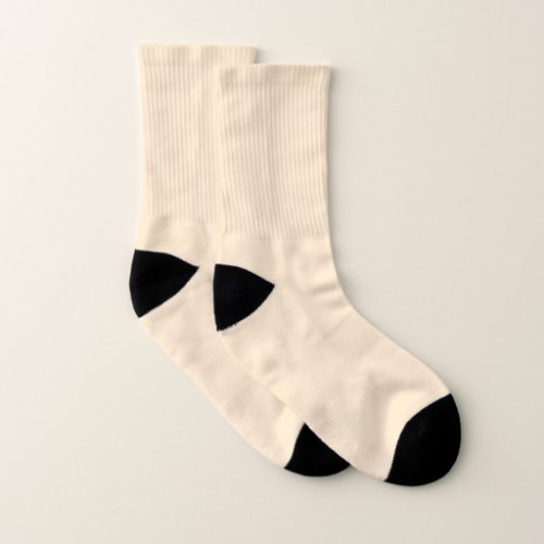 Blanched almond  solid color  socks