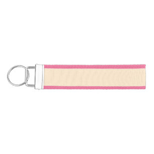 Blanched almond  (solid color)  wrist keychain