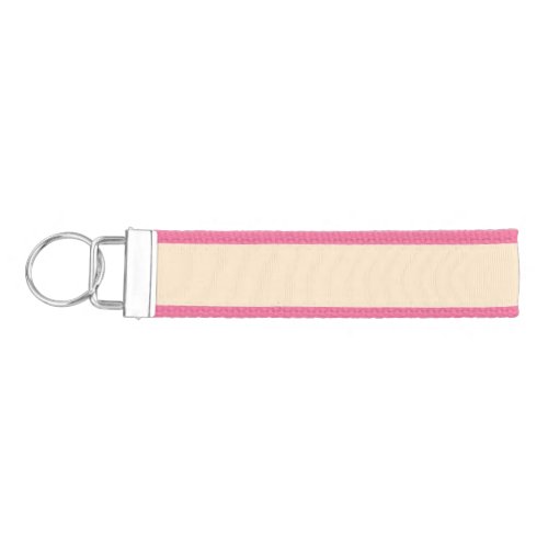 Blanched almond  solid color  wrist keychain