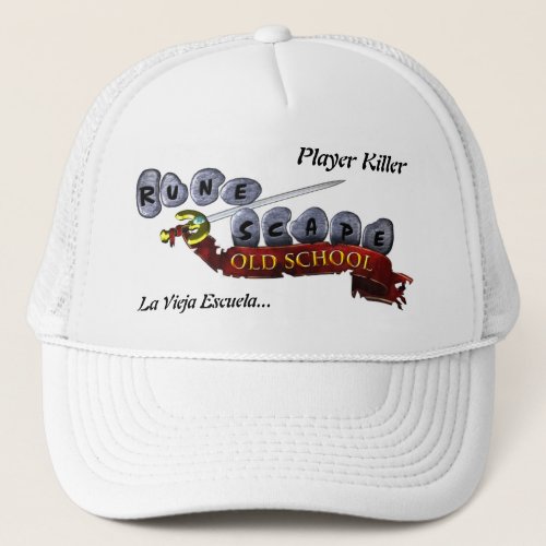 Blanco gorra _ bone gamers runescape trucker hat