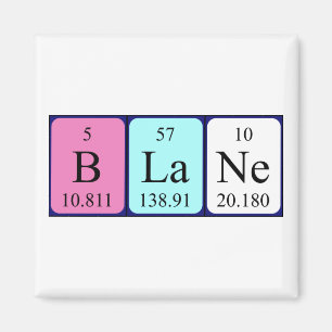 Blane periodic table name magnet