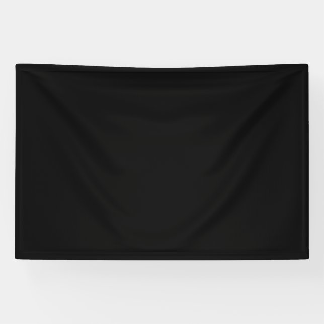 Blank 4'x6' Banner with Black Color Background (Horizontal)