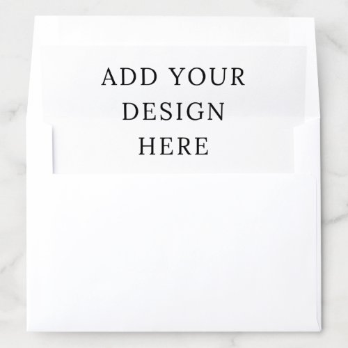 Blank 5 x 7 Envelope Liner Template