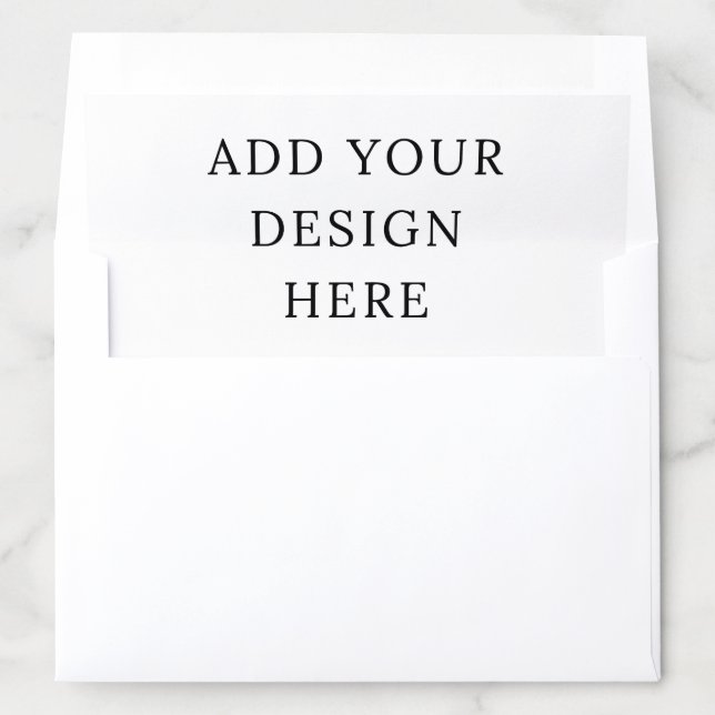 Blank 5 x 7 Envelope Liner Template (In Envelope)