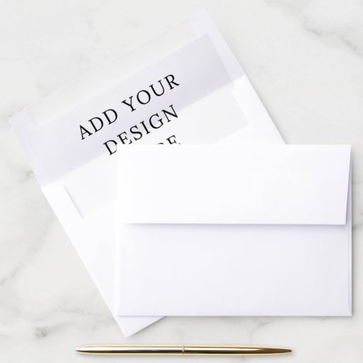 Blank 5 x 7 Envelope Liner Template | Zazzle