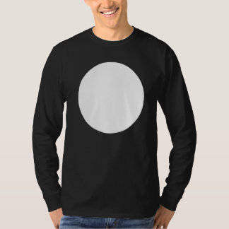 Blank Abstract Printed White Circle  Graphics T-Shirt