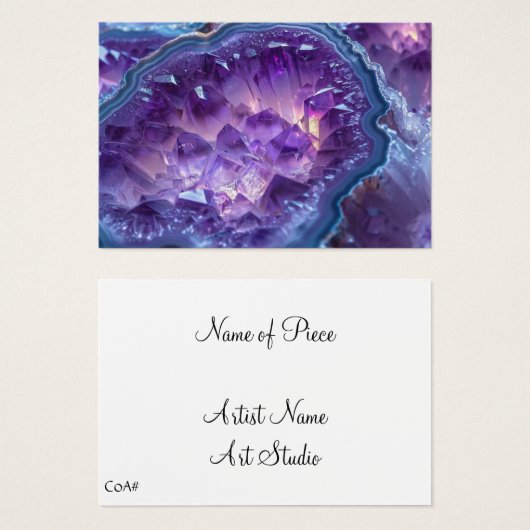 Blank ACEO Artist Trading Card Artist Back (Front & Back)