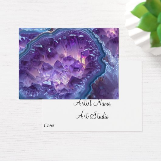 Blank ACEO Artist Trading Card Artist Back (Desk)