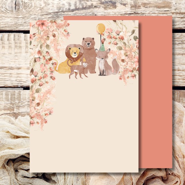 Blank Add Your Own Boho Safari Pink Pampas Grass  Invitation (Creator Uploaded)