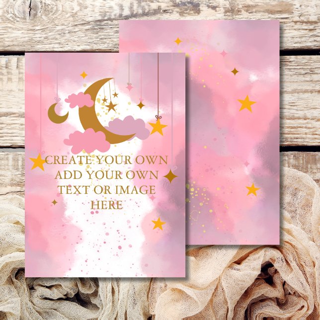 Blank Add Your Own DIY Twinkle Twinkle Little Star Invitation (Creator Uploaded)